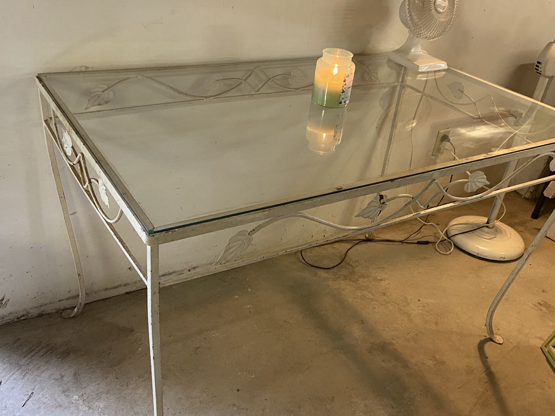 Antique Glass Table