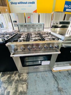 Estufa de 36” nueva a pagos