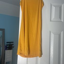 Yellow Dress Strapless