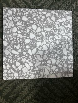 Gray Terrazzo Pattern Floor Tile
