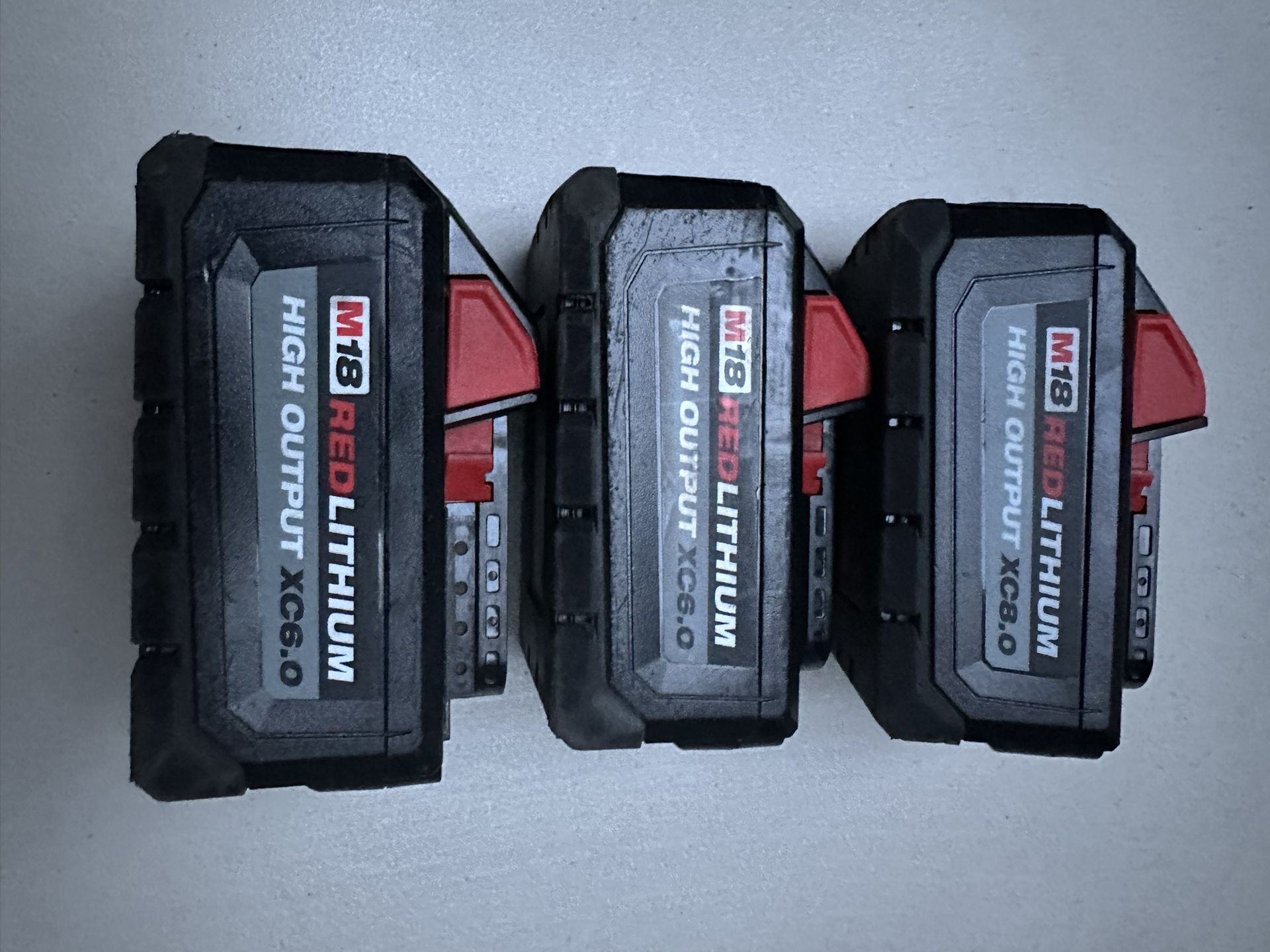 Milwaukee M18 /6.0 And 8.0 Batteries