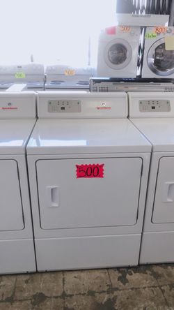 Speed Queen White commercial Heavy Duty, Extra Large Capacity Gas Dryer