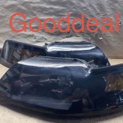 OH44 Fit 99-04 Ford Mustang Black Smoked Headlight Pair 