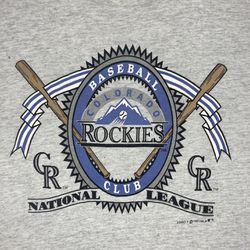 Colorado Rockies Baseball Club Graphic Tee (1991)  Size XL