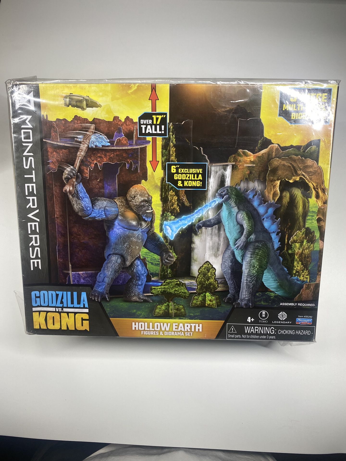 Godzilla vs Kong Hollow Earth 6" Figures & 5-Piece Diorama MonsterVerse New