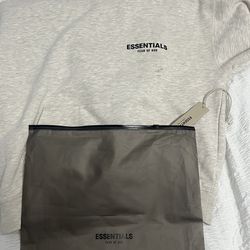 White oatmeal Essential hoodie XS