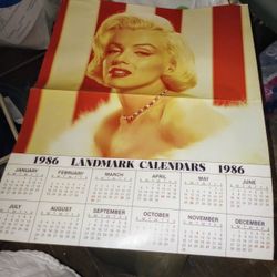 Marilyn Monroe 1986 Calendar 