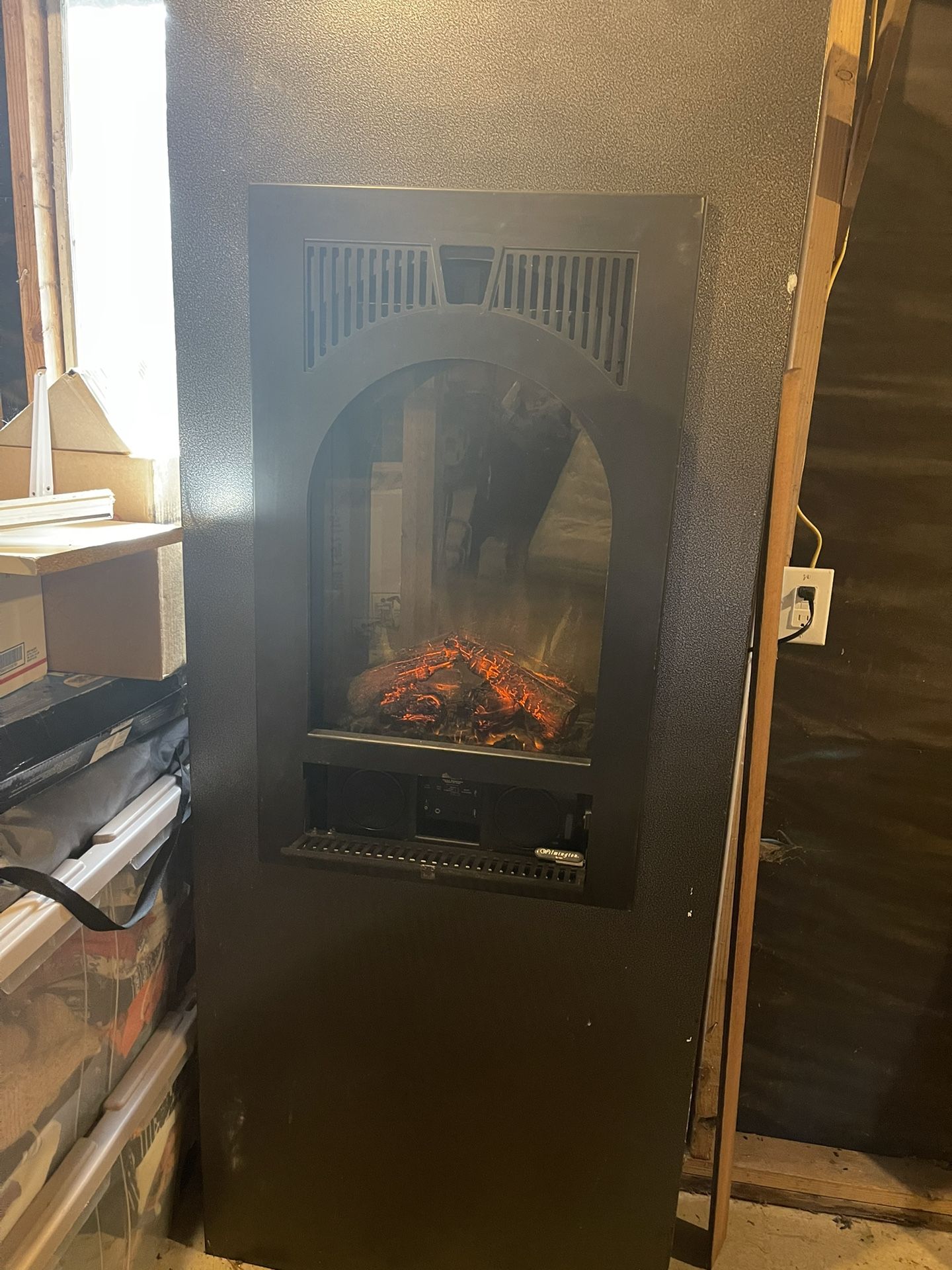 Fireplace With Bluetooth Speaker