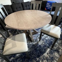 Brand-New 5-Piece Round Dining Set – Only $345! Stylish, Durable, and Easy Financing