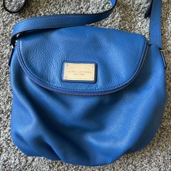 Large Blue Marc Jacobs Natasha Crossbody