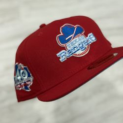 New Texas Rangers Hat Size 7 5/8