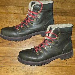 Men's Kyson Faux- Shearling Lace-Up Boots (Size 13)