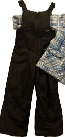 Ski Snowboard Sled Snow Bib Black