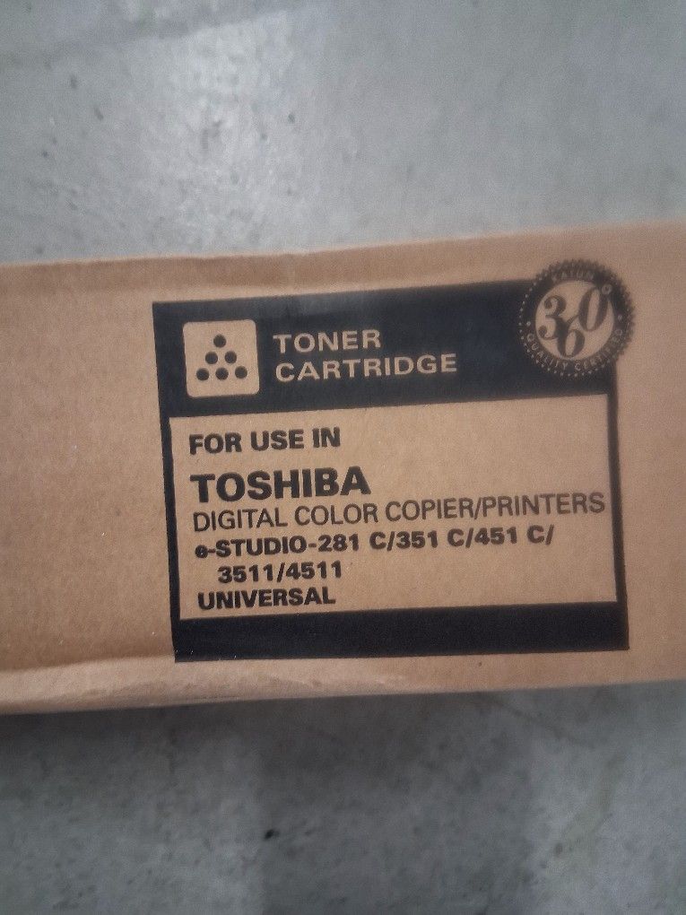 NEW "TOSHIBA" BLACK TONER CARTRIDGE FOR COLOR/COPIER PRINTERS READ AD!!!