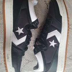 Rare Converse Leather Mid Low Sz.10