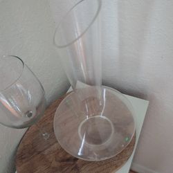 Modern Glass Wine Decanter – Wide Base