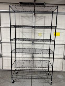 6-tier storage shelf!