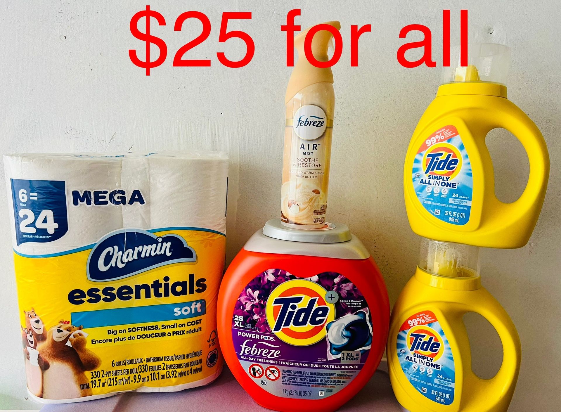 Tide Bundle $25 For All