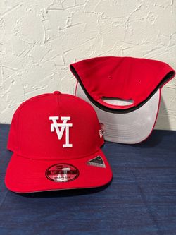 MLB new era Los Angeles dodgers red upside logo 9fifty a frame SnapBack hats