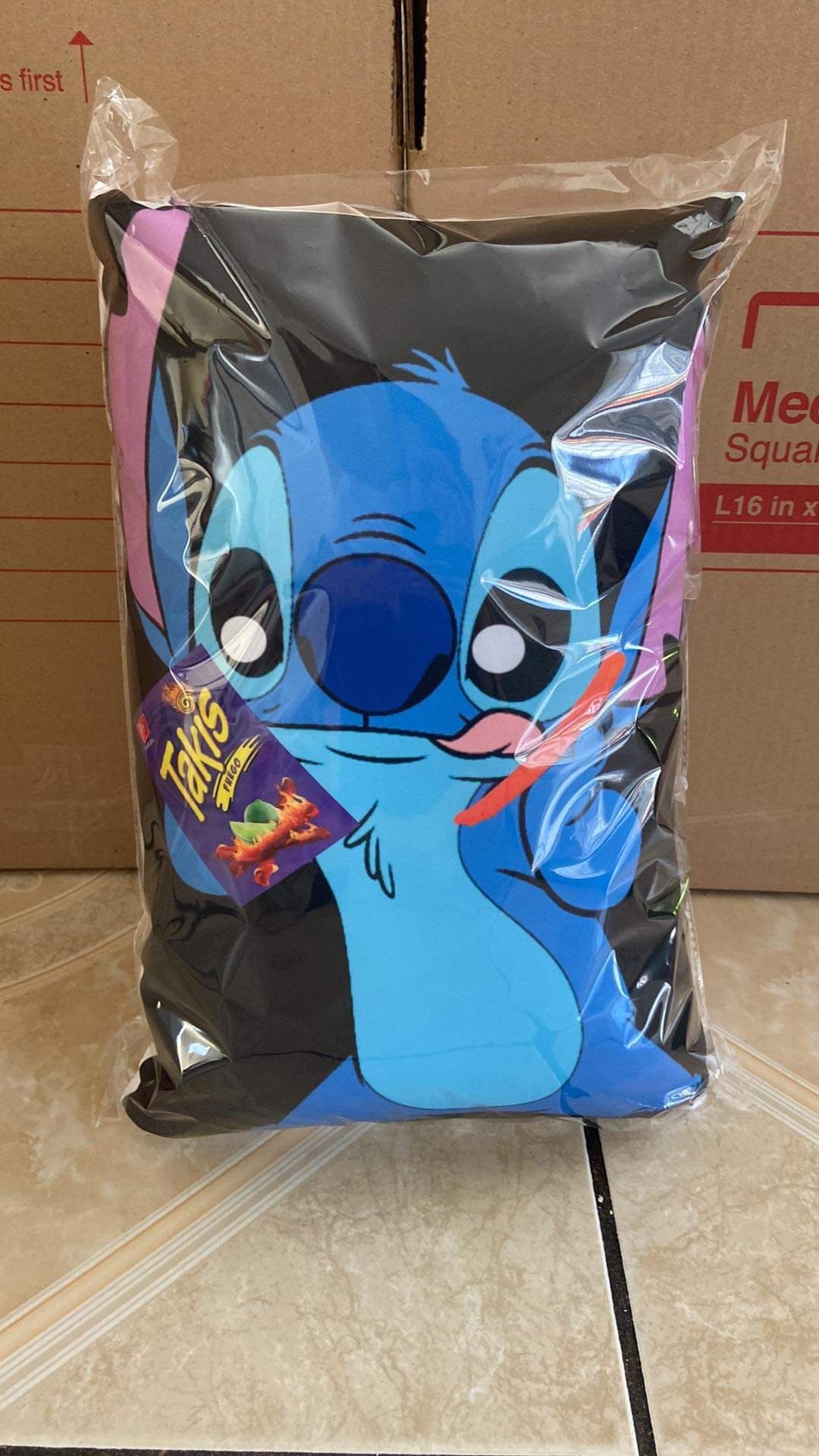 Takis Stitch Pillow