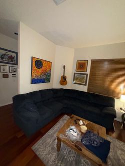 Free blue sectional pick up right away