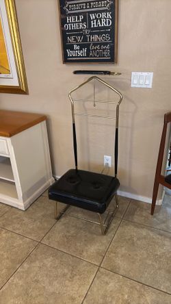 Vintage Mid-Century Modern Pearl-Wick Valet Butler Chair