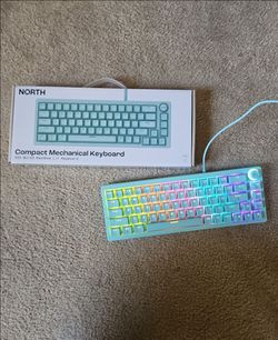 Baby blue 65% Wired Mechanical Keyboard  (with rgb)