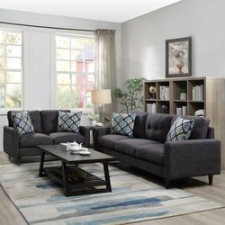 **SALE** New Retro Inspired Sofa and Loveseat Perfect for Small Rooms