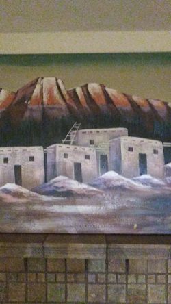 Large oil painting on canvas