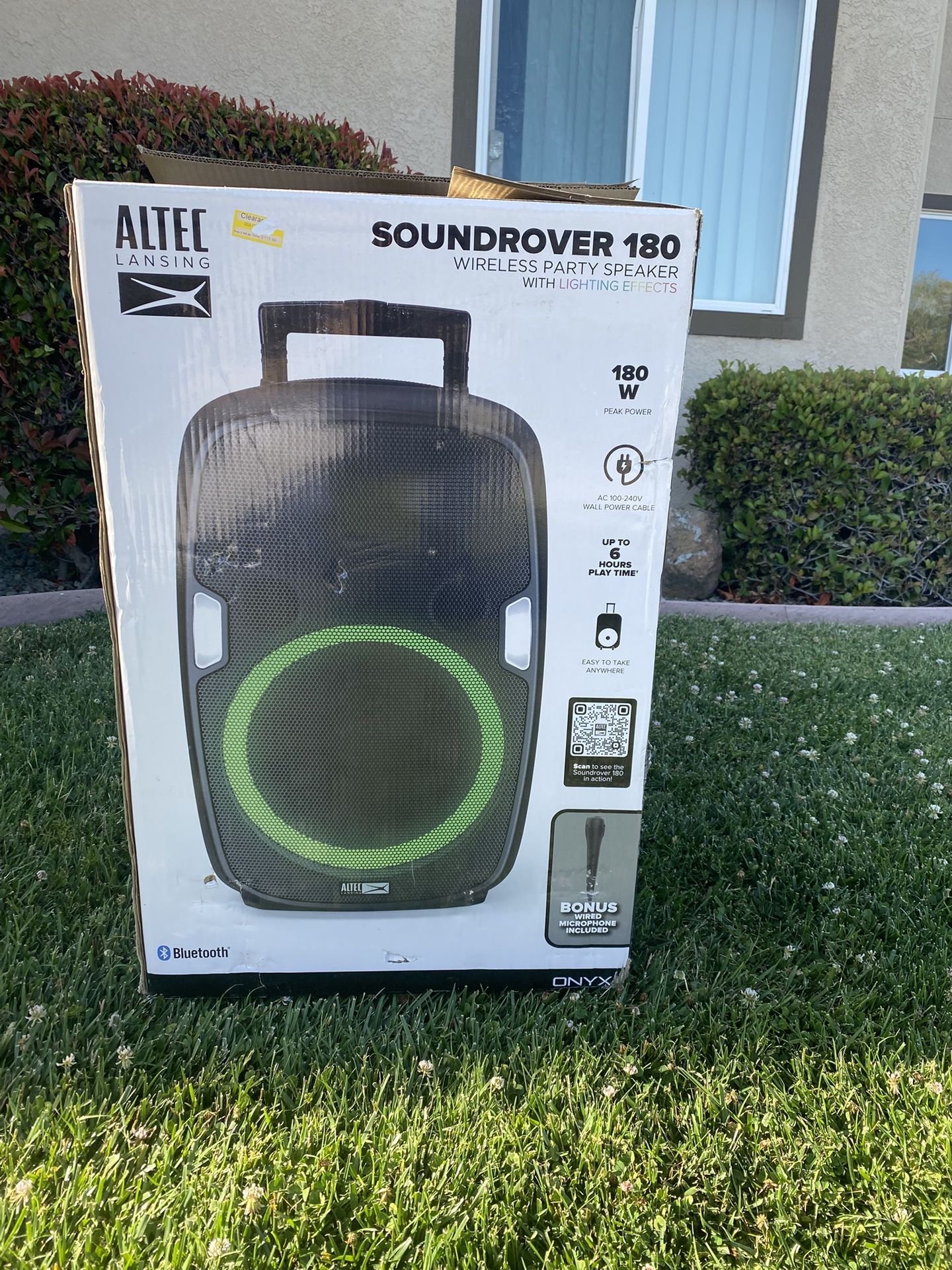 ALTEC LANSING “SOUNDROVER 180” Party Speaker