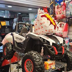 Easter Cool electric power wheels speedy utv  bumper car mercedez semi truck jeep minicanam army unimog quads Can-Am Maverick X3 RS ride-on has a deta