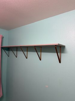 6ft grey shelf
