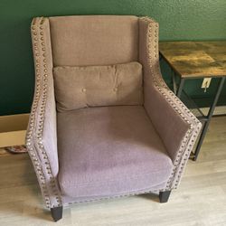 Purple Tufted Chairs 