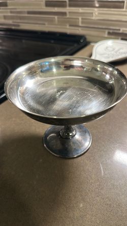 Vintage 5" Silver Plated Pedestal Compote Candy Dish WM Rogers & Son