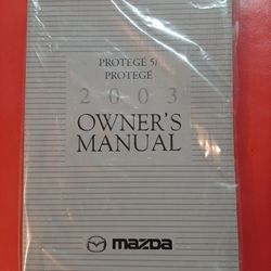 02/03 Mazda Protege5 Owners Manual/Handbook