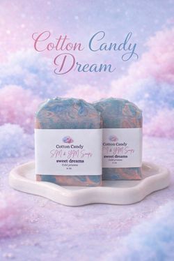 Cotton Candy Dream" handmade Soap/Jabón "Sueño de Algodón de Azúcar”Sugar ✨