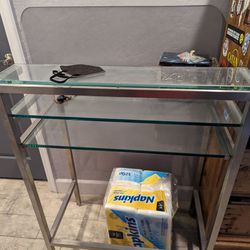 Modern Glass Side Or Display Table