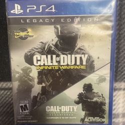 Call Of Duty: Infinity Warfare And Modern Warfare. PS4