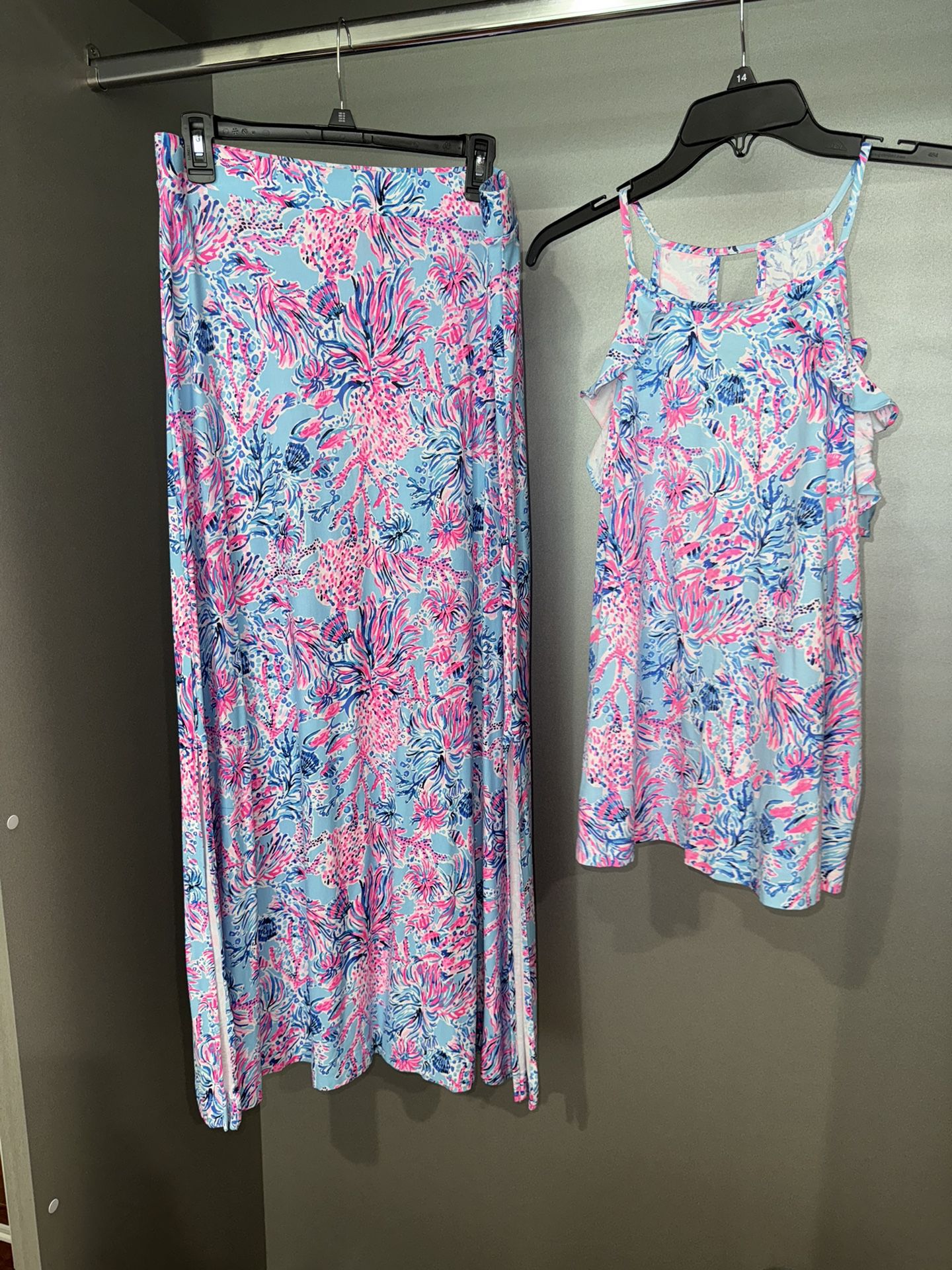 Women’s Size Large Lilly Pulitzer Maxi Skirt & Top