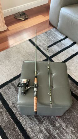 6 ft. 6 inch rod,and Daiwa A1655T spinning reel