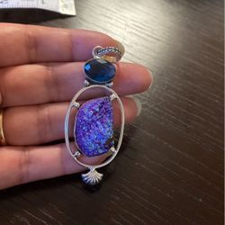 Blue Topaz Pendant 