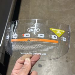 New Bilt Helmet Replacement Shield Medium
