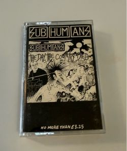 Subhumans the day the country died casette tape