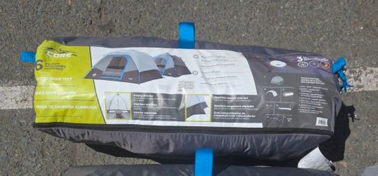 Core 6 person tents lighted dome