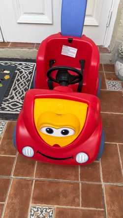 Used Step2 Push Around Buggy Kids Push Car, Toddler Ride-On Toy with Seat Belt and Horn, Red, Ages 18 Months+