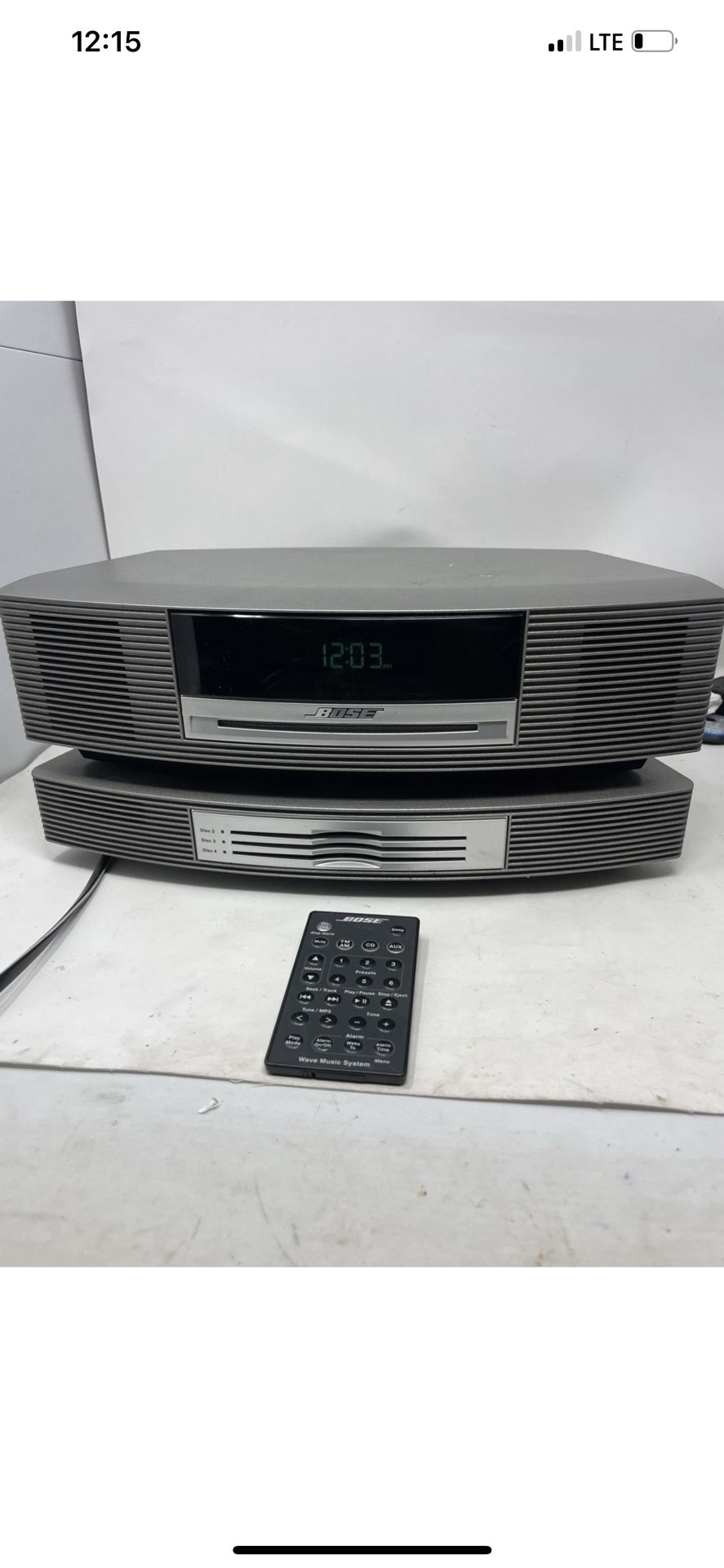 Bose Wave Music System *Working w/ Remote, 3-Disc Multi-CD Changer*not Working