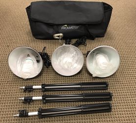 CAMERA ACCESSORIES PROMASTER PHOTOGRAPHY TRIPODS LIGHTING STUDIO KIT