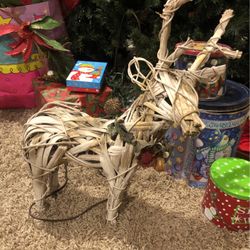 Standing reindeer decoration