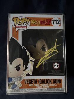 Vegeta (galick Gun) Funko Pop Signed By Chris Sabat