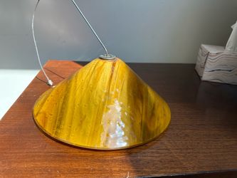 Amber Art Glass Pendant Light Shade high quality and textured